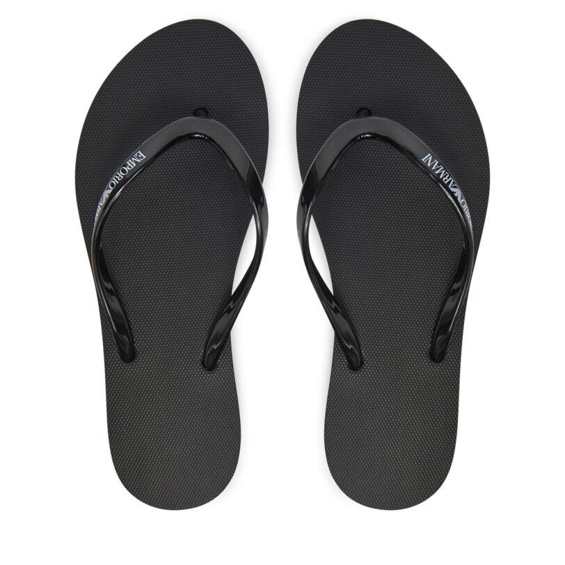 Джапанки Emporio Armani XVQS09 XN118 00002 Черен цвят на ниска цена