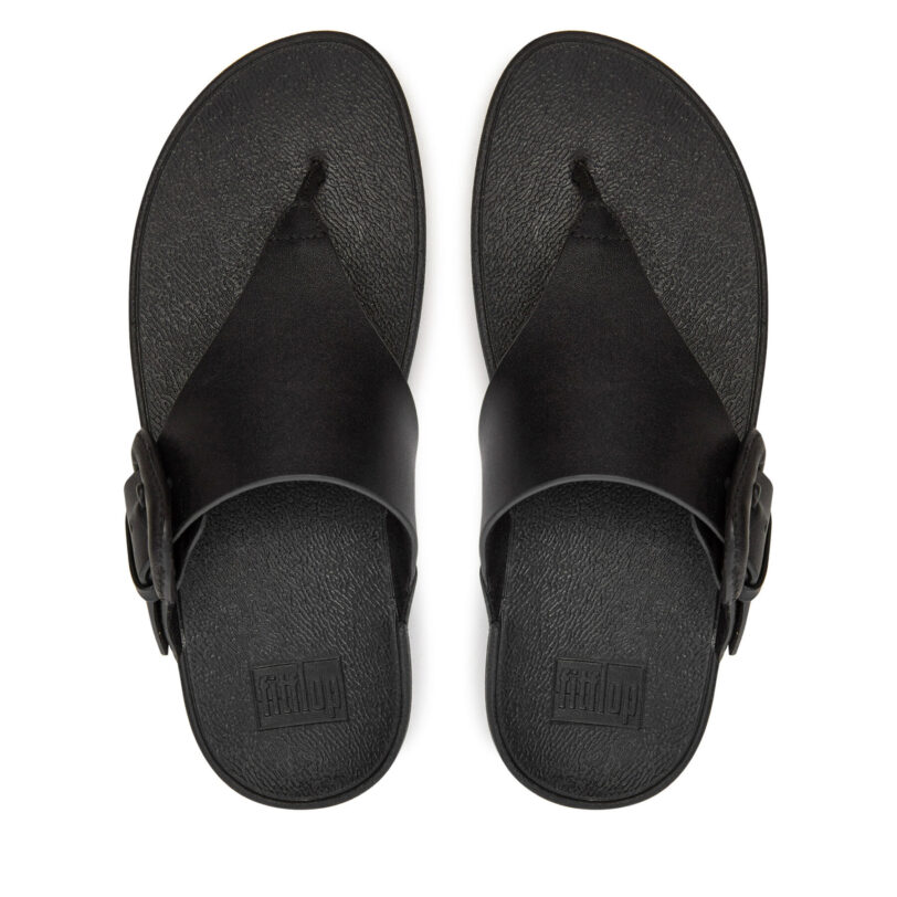 Джапанки FitFlop Lulu HG9 Черен цвят на ниска цена