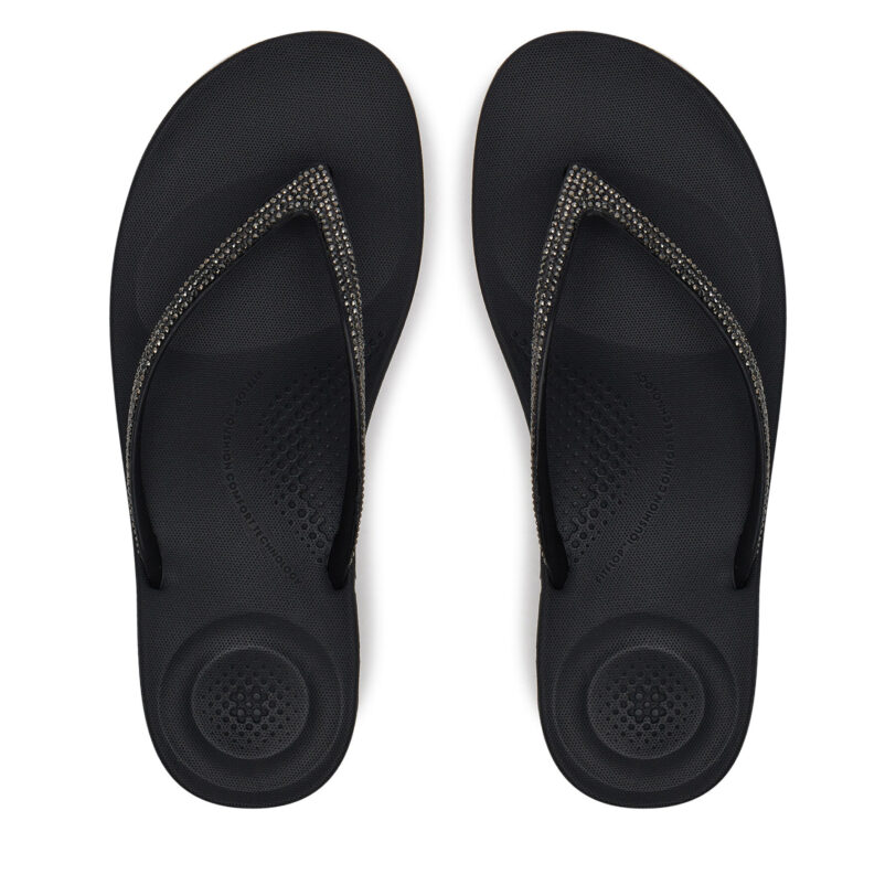 Джапанки FitFlop R08 001 Черен цвят на ниска цена