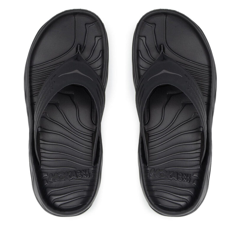 Джапанки Hoka Ora Recovery Flip 1099675 Черен цвят на ниска цена