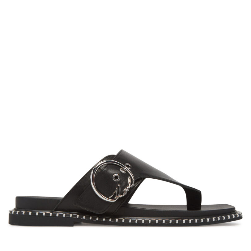 Джапанки KARL LAGERFELD Kleo KL81325 Черен цвят на ниска цена