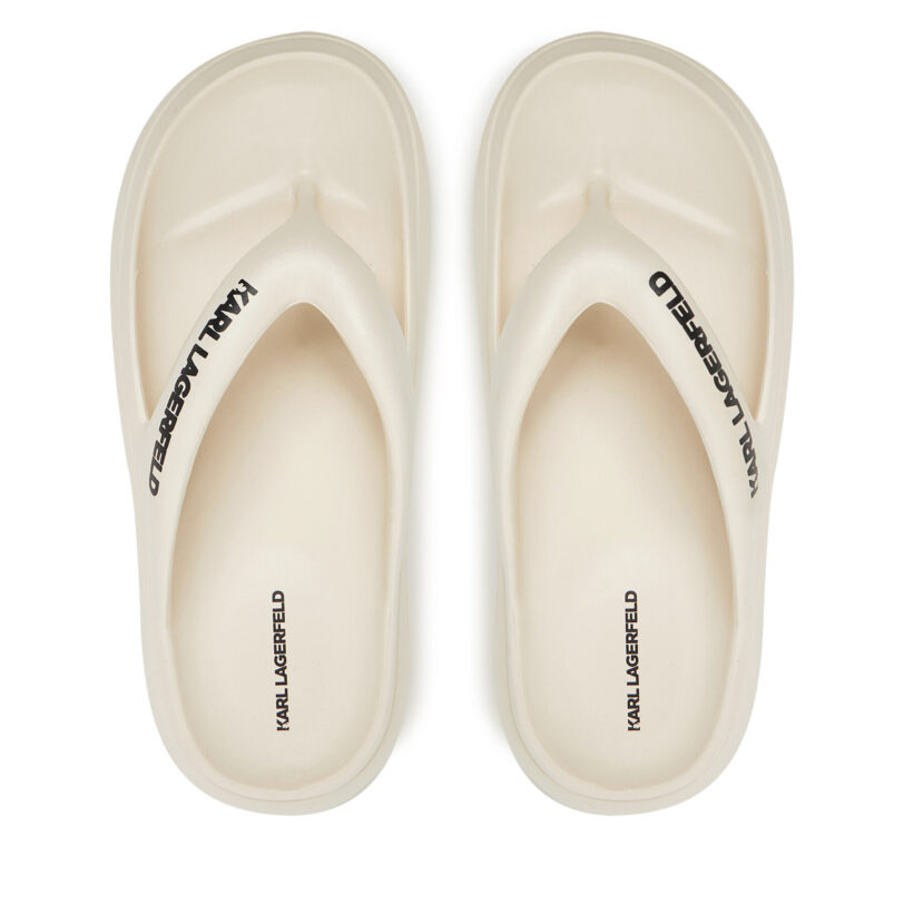 Джапанки KARL LAGERFELD Skoona II KL85025 Бял цвят на ниска цена