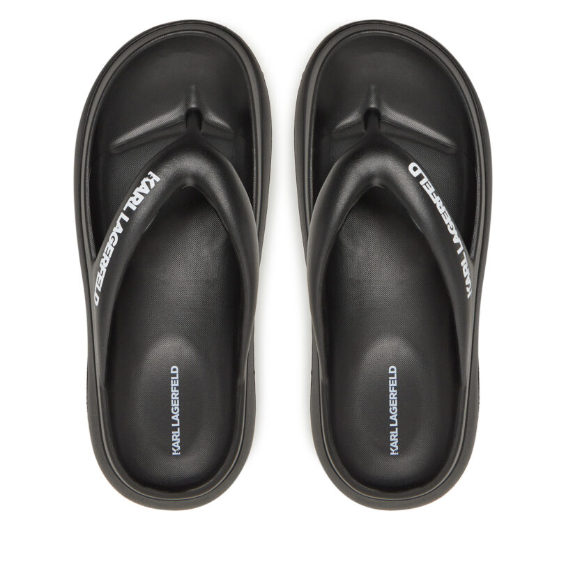 Джапанки KARL LAGERFELD Skoona II KL85025 Черен цвят на ниска цена