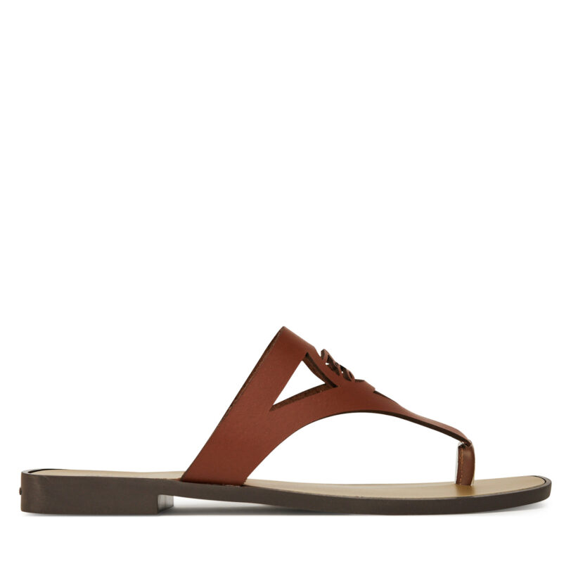 Джапанки KARL LAGERFELD Skoot II KL80407 Кафяв цвят на ниска цена