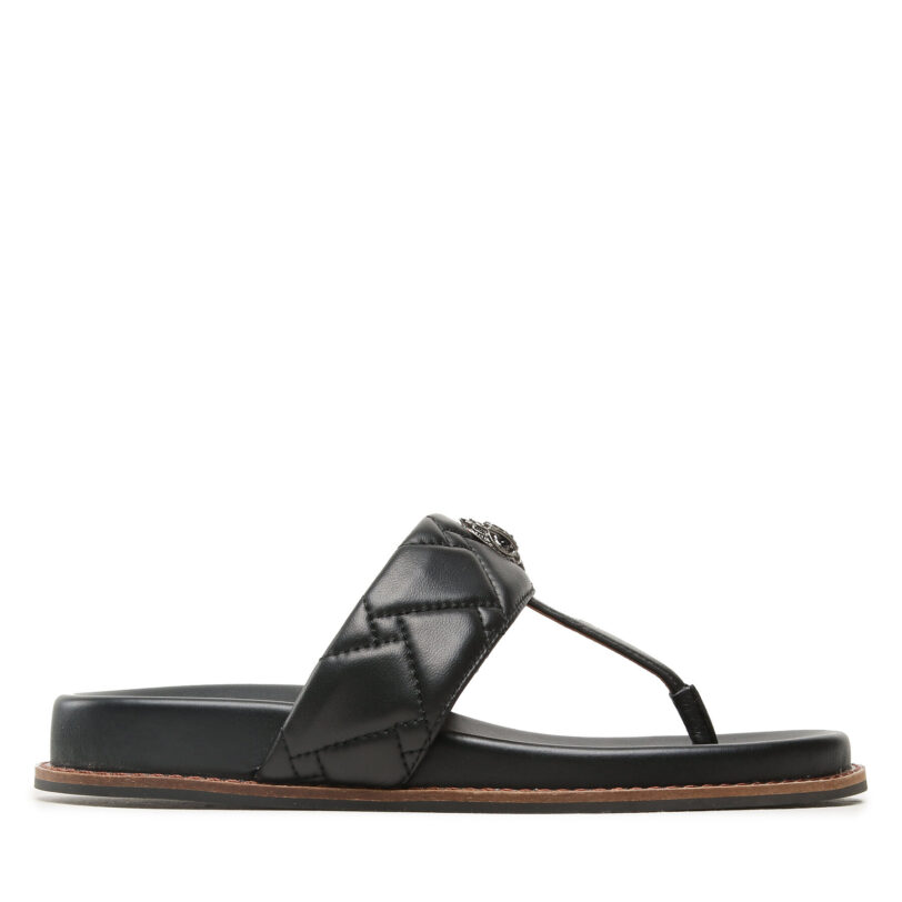 Джапанки Kurt Geiger Kensington T-Bar Chunky 9819900109 Черен цвят на ниска цена
