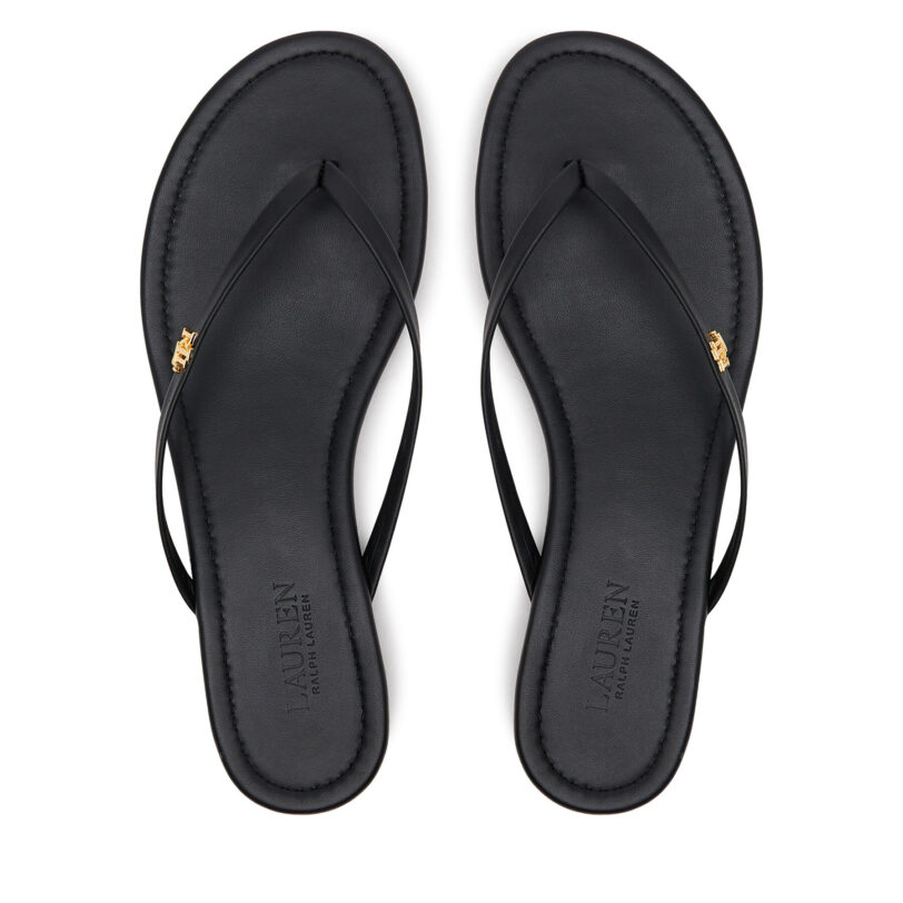 Джапанки LAUREN RALPH LAUREN Raquel 802953931001 Черен цвят на ниска цена