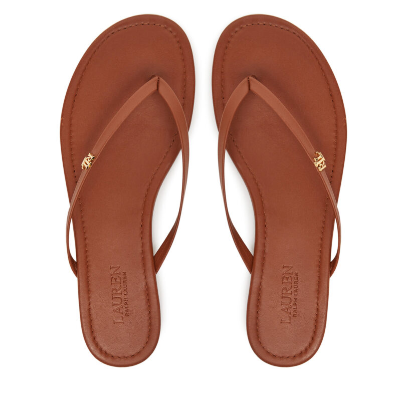 Джапанки LAUREN RALPH LAUREN Raquel 802953931006 Кафяв цвят на ниска цена