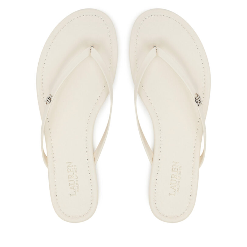 Джапанки LAUREN RALPH LAUREN Raquel 802953931009 Бял цвят на ниска цена