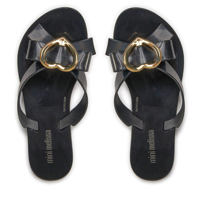 Джапанки Melissa Mini Melissa Harmonic Hot Inf 33945 Черен цвят на ниска цена