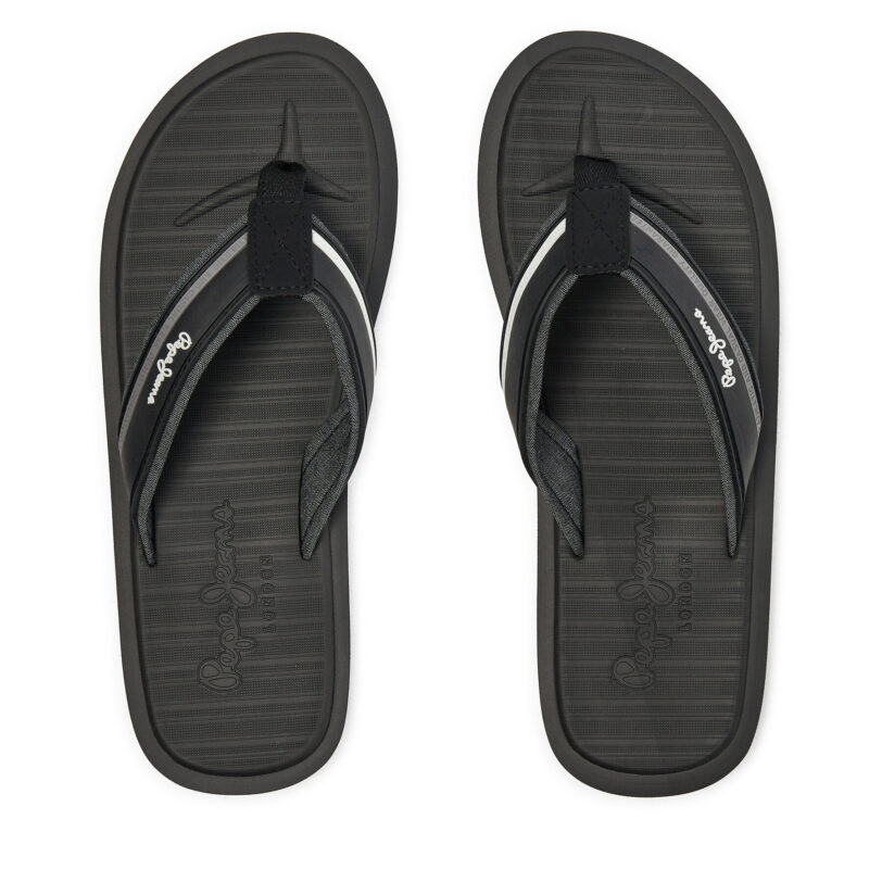 Джапанки Pepe Jeans West Basic PMS70156 Черен цвят на ниска цена