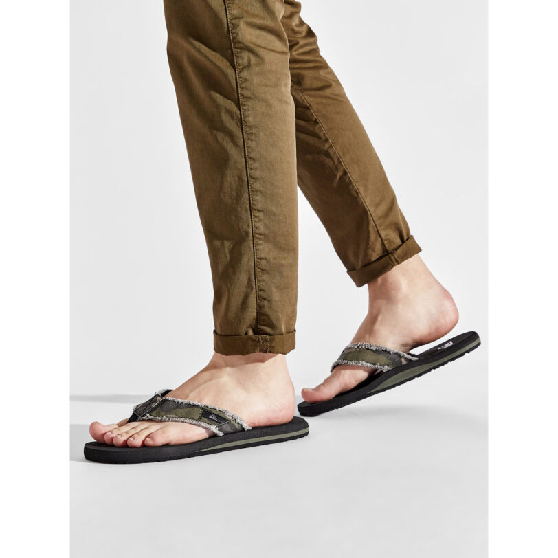 Джапанки Quiksilver AQYL100047 Зелен цвят на ниска цена