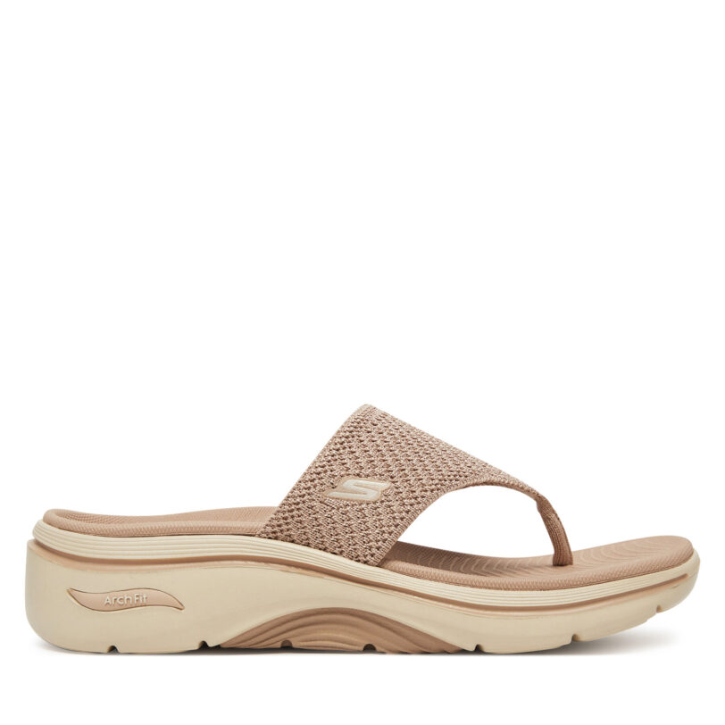 Джапанки Skechers Go Walk Arch Fit 2.0 Sandal-Carrie 140861/TPE Бежов цвят на ниска цена