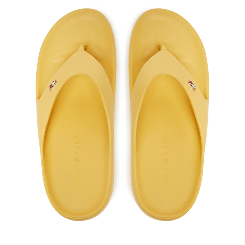 Джапанки Tommy Hilfiger Comfort Beach Sandal FW0FW08522 Жълт цвят на ниска цена