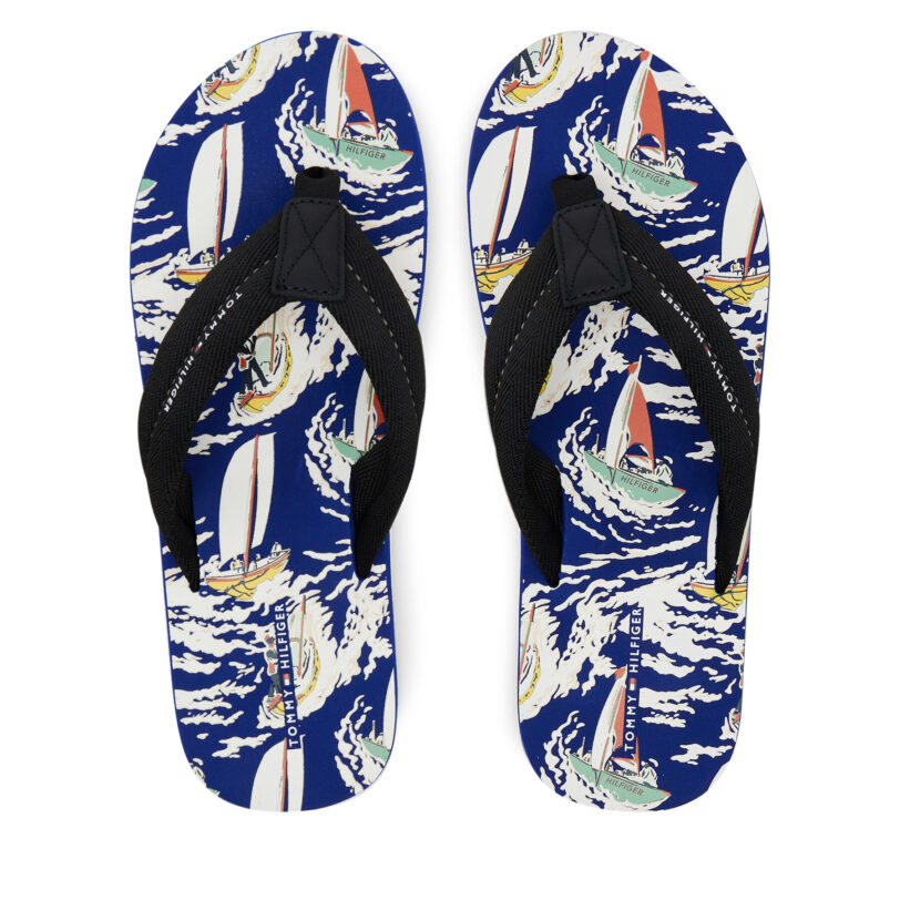 Джапанки Tommy Hilfiger FM0FM05509 Черен цвят на ниска цена