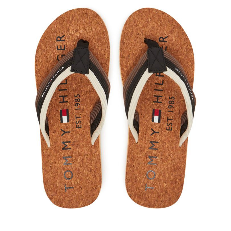 Джапанки Tommy Hilfiger FM0FM05647 Черен цвят на ниска цена