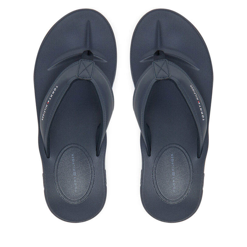 Джапанки Tommy Hilfiger Molded Comfort Th Beach Sandal FM0FM05508 Тъмносин цвят на ниска цена