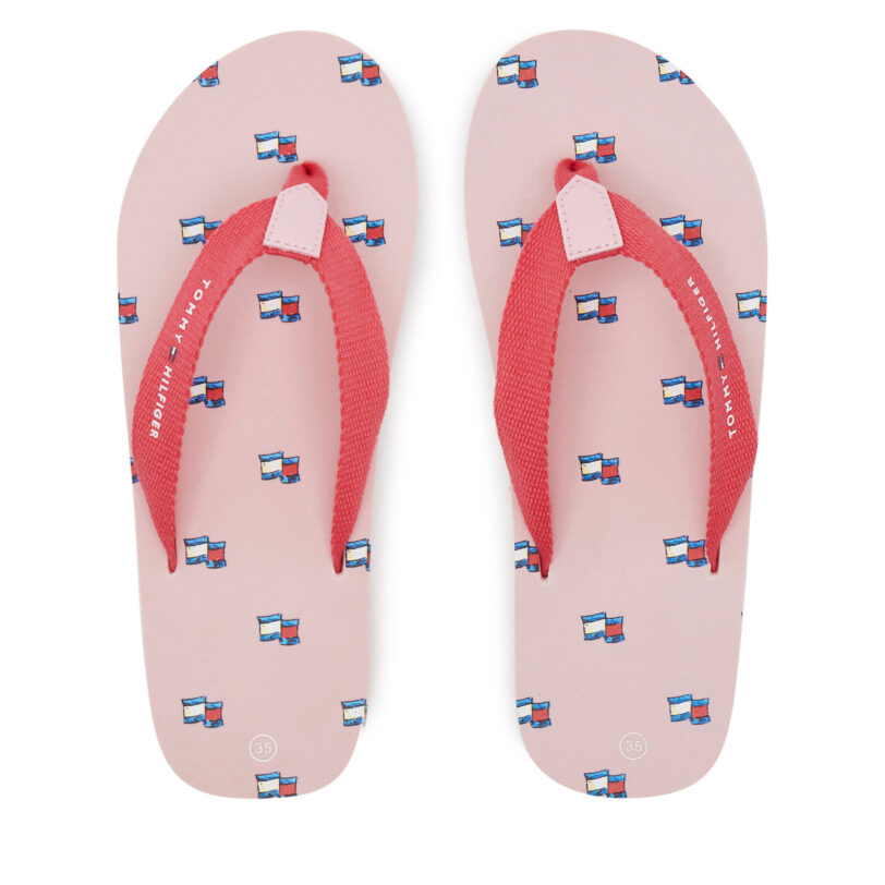 Джапанки Tommy Hilfiger T3A8-33807-0058X S Розов цвят на ниска цена