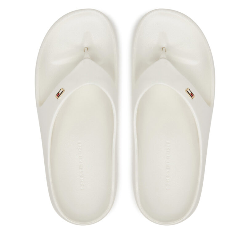 Джапанки Tommy Hilfiger Th Comfort Beach Sandal FW0FW08522 Бял цвят на ниска цена