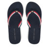 Джапанки Tommy Hilfiger Th Corporate Wedge Beach Sandal FW0FW08520 Тъмносин цвят на ниска цена