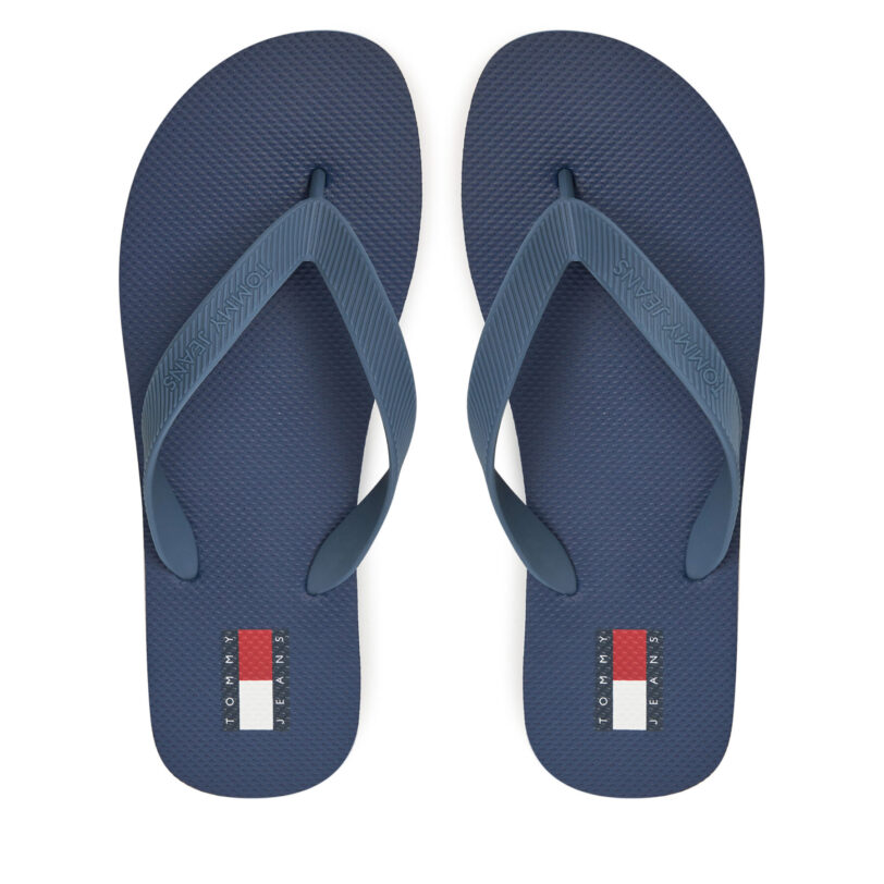 Джапанки Tommy Jeans Tjm Beach Sandal EM0EM01560 Тъмносин цвят на ниска цена