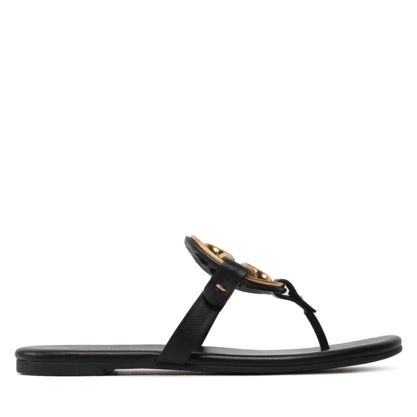 Джапанки Tory Burch Metal Miller 136593 Черен цвят на ниска цена