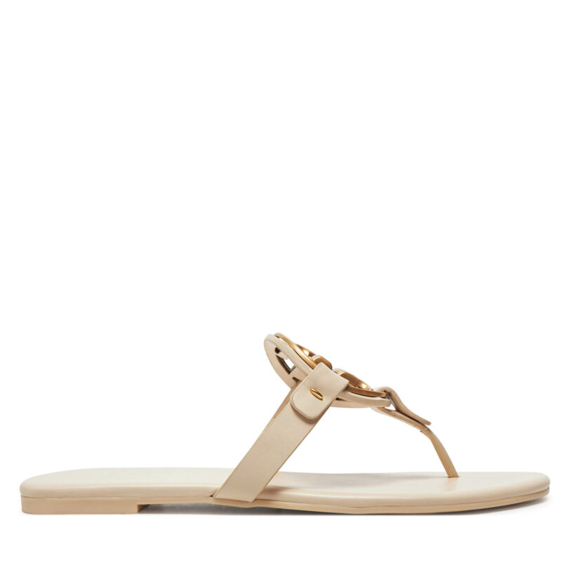 Джапанки Tory Burch Miller 136593 Екрю цвят на ниска цена