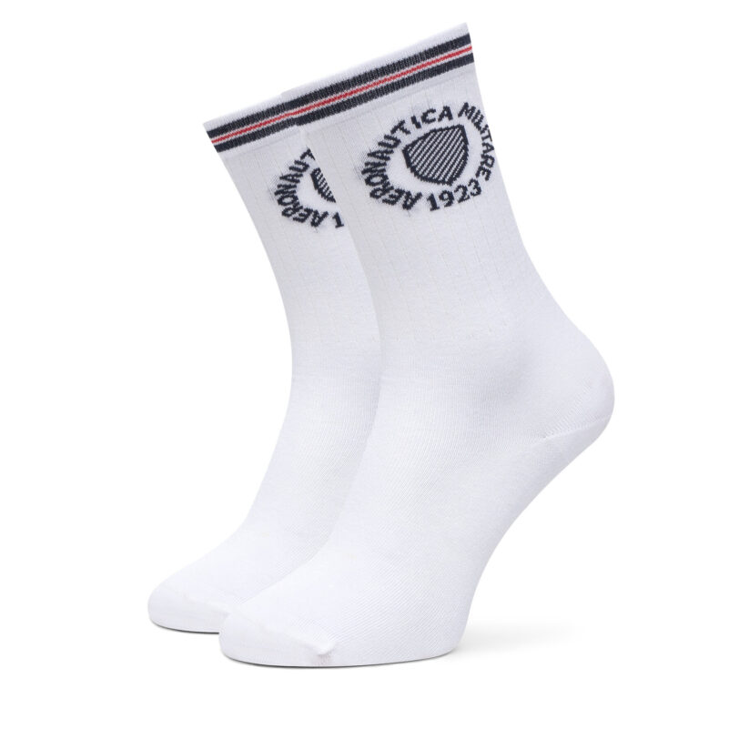 Дълги чорапи unisex Aeronautica Militare 251CZ015DL561 Бял цвят на ниска цена