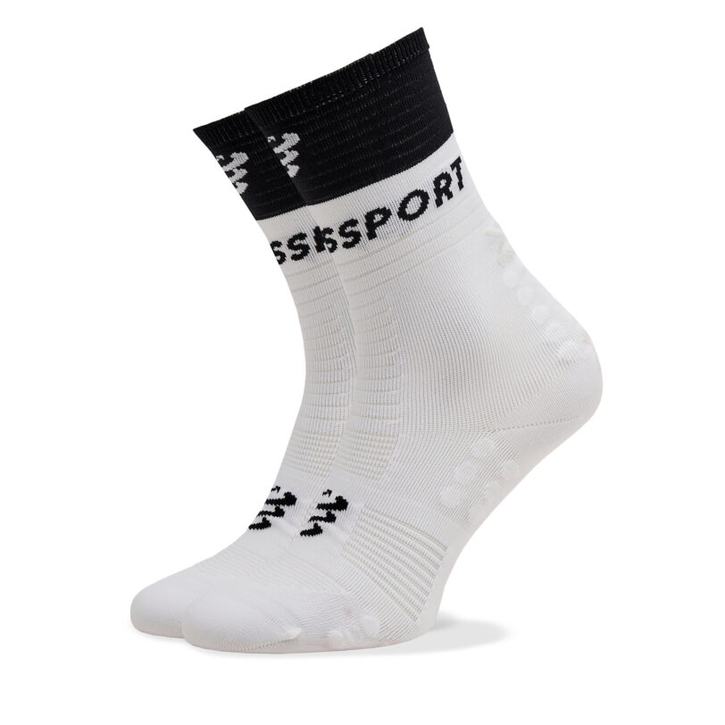 Дълги чорапи unisex Compressport Mid Compression V 2.0 SQTU3540002 Бял цвят на ниска цена