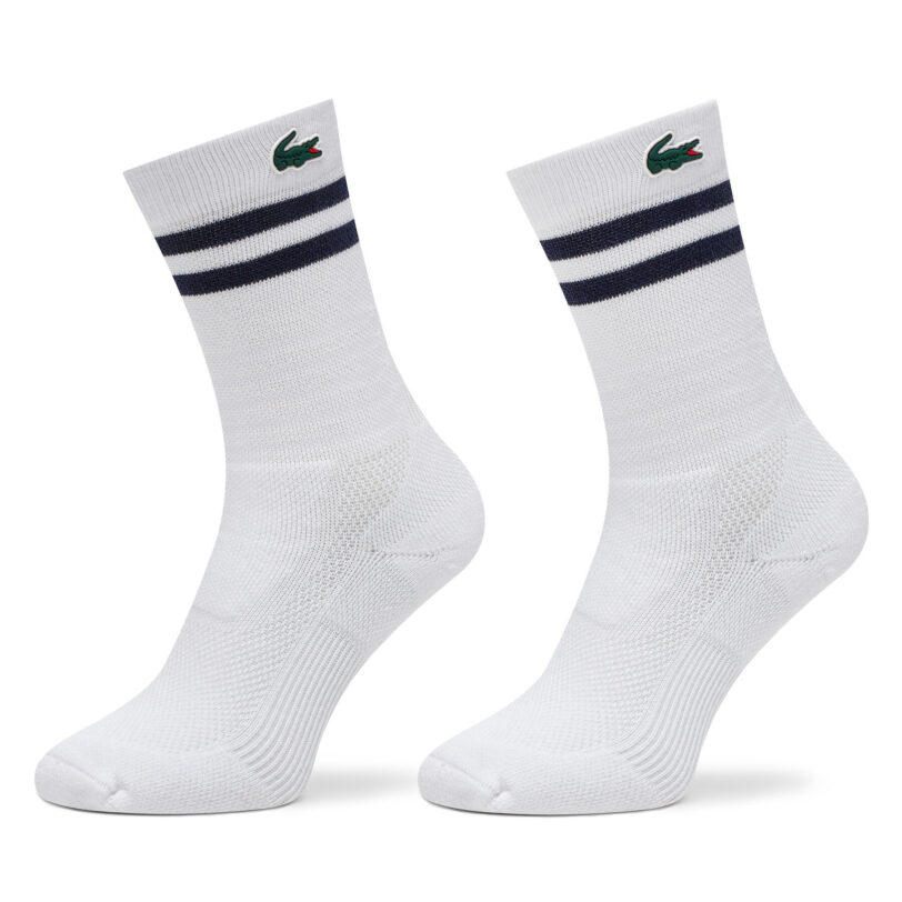 Дълги чорапи unisex Lacoste RA1095 Бял цвят на ниска цена