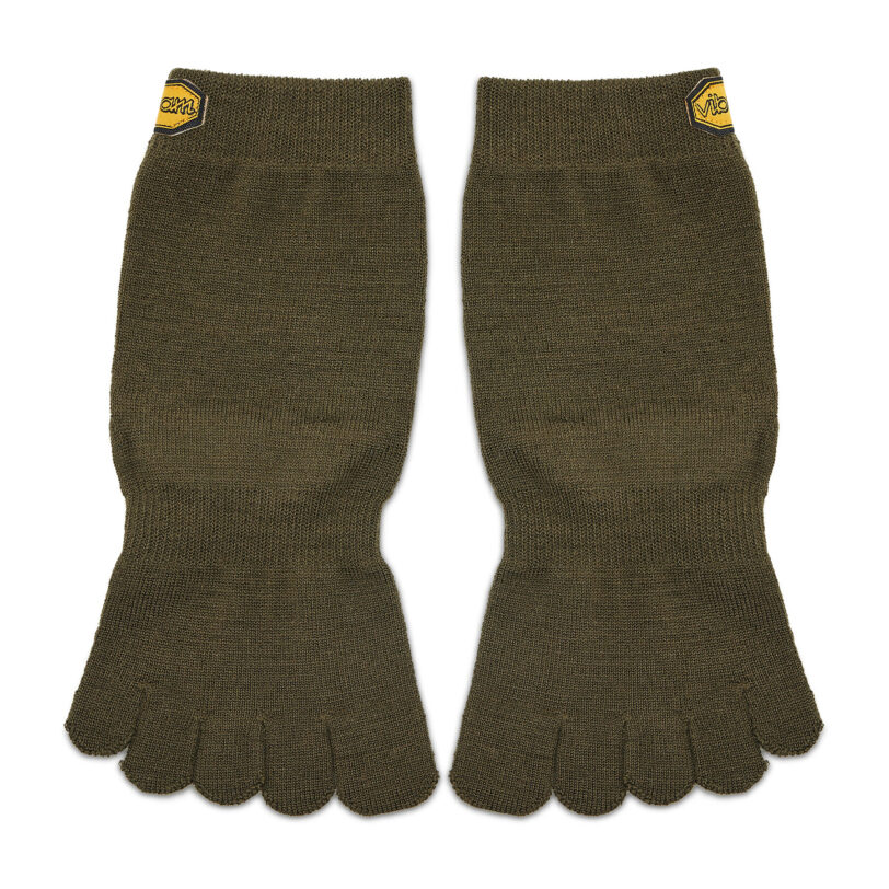 Дълги чорапи unisex Vibram Fivefingers Blend Crew S18C01 Зелен цвят на ниска цена