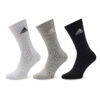 Дълги чорапи unisex adidas Cushioned Crew Socks 3 Pairs IC1311 Сив цвят на ниска цена