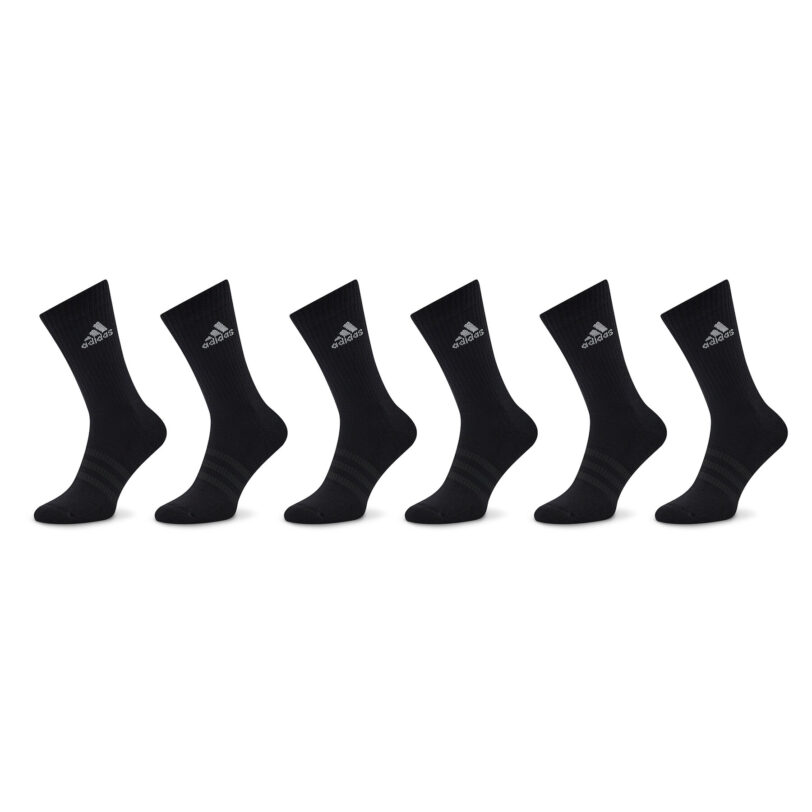 Дълги чорапи unisex adidas Cushioned Sportswear Crew Socks 6 Pairs IC1316 Черен цвят на ниска цена