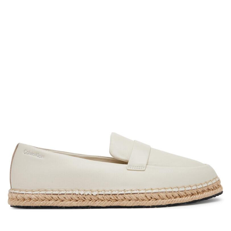 Еспадрили Calvin Klein Espadrille W/Ck Hw - Lth HW0HW02390 Екрю цвят на ниска цена