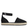 Еспадрили Calvin Klein Jeans Ankle Espadrille Btw YW0YW01027 Черен цвят на ниска цена