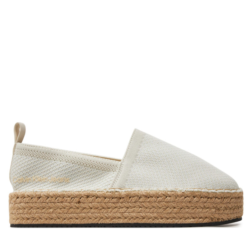 Еспадрили Calvin Klein Jeans Platform Espadrille Uc YW0YW01377 Екрю цвят на ниска цена