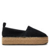 Еспадрили Calvin Klein Jeans Platform Espadrille Uc YW0YW01377 Черен цвят на ниска цена