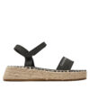 Еспадрили Calvin Klein Jeans Rope Wedge V3A7-80839-1708 S Черен цвят на ниска цена
