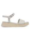 Еспадрили Calvin Klein Wedge Rope Sandal Lth HW0HW02546 Бял цвят на ниска цена