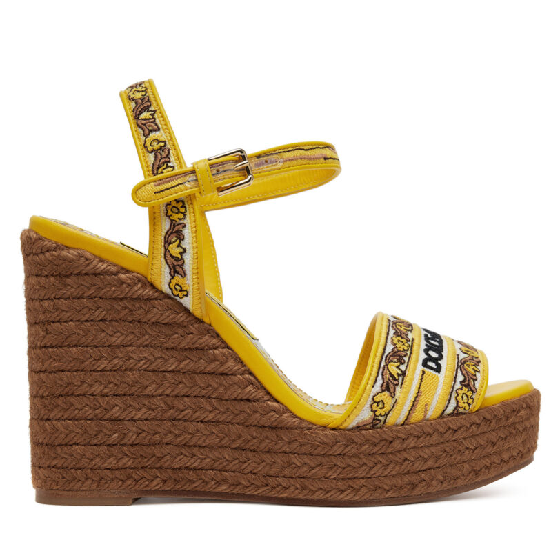 Еспадрили Dolce&Gabbana CZ0318 AV804 Жълт цвят на ниска цена
