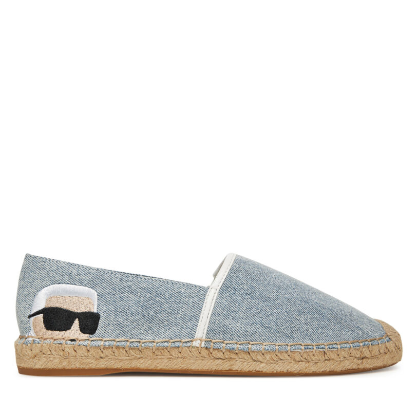 Еспадрили KARL LAGERFELD KL80111 Син цвят на ниска цена
