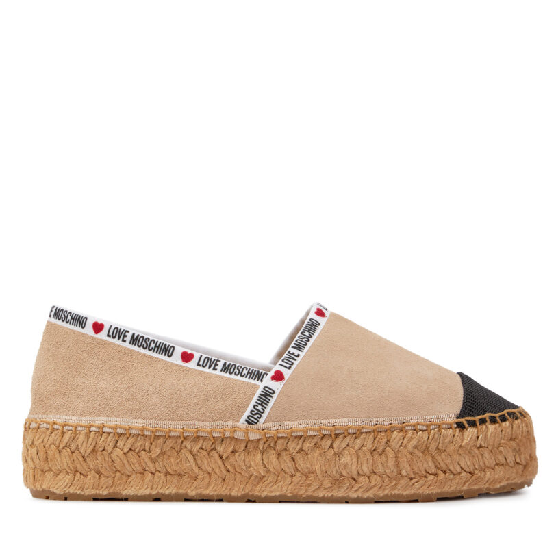 Еспадрили LOVE MOSCHINO JA10553G0IIG0131 Бежов цвят на ниска цена