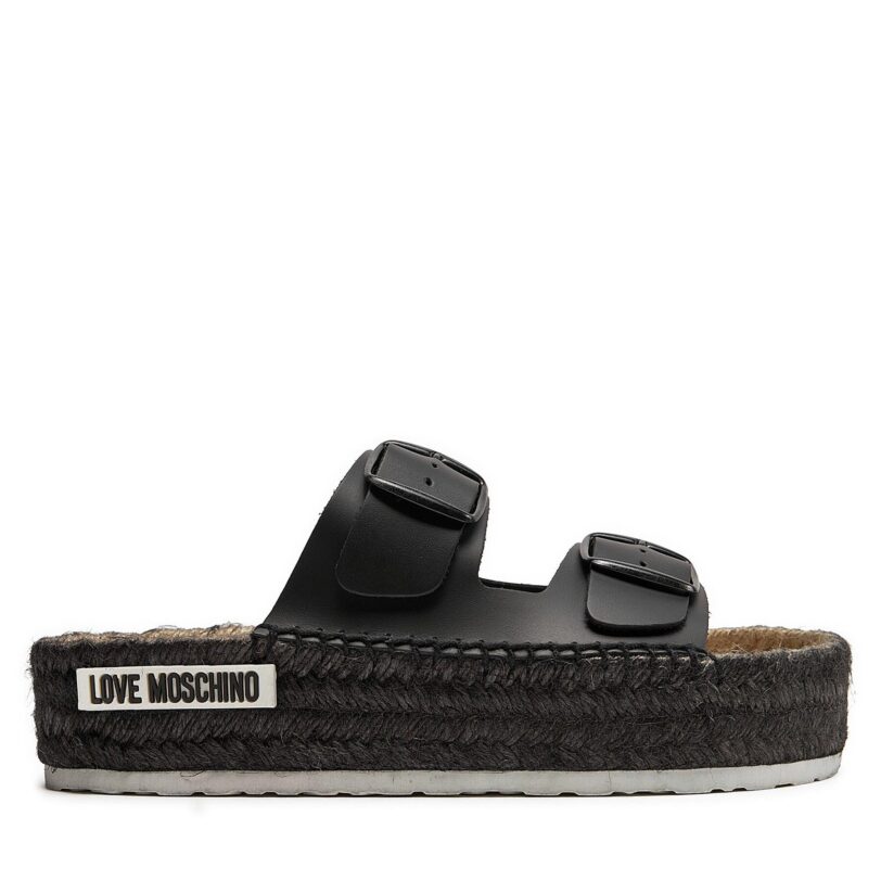 Еспадрили LOVE MOSCHINO JA28233G0IIAX000 Черен цвят на ниска цена