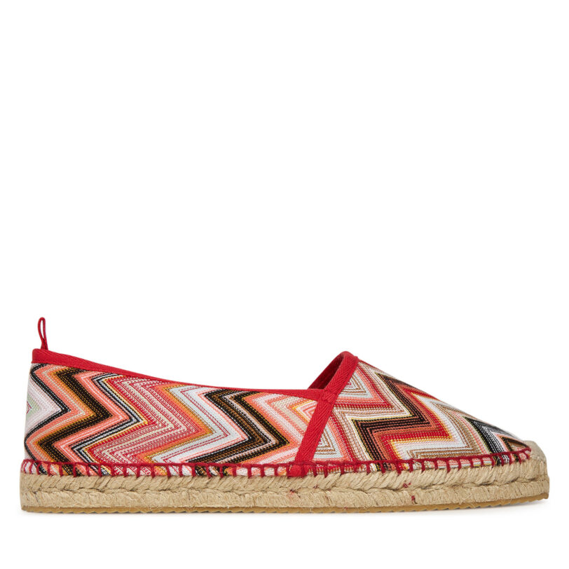 Еспадрили M Missoni Elle MWB014_002 Червен цвят на ниска цена