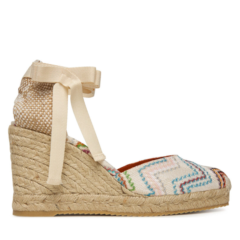 Еспадрили M Missoni Eva 80 MWB008_081 Бял цвят на ниска цена