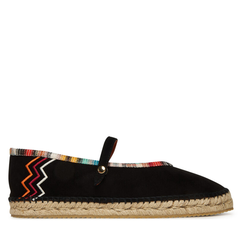 Еспадрили M Missoni Lola MWB012_001 Черен цвят на ниска цена
