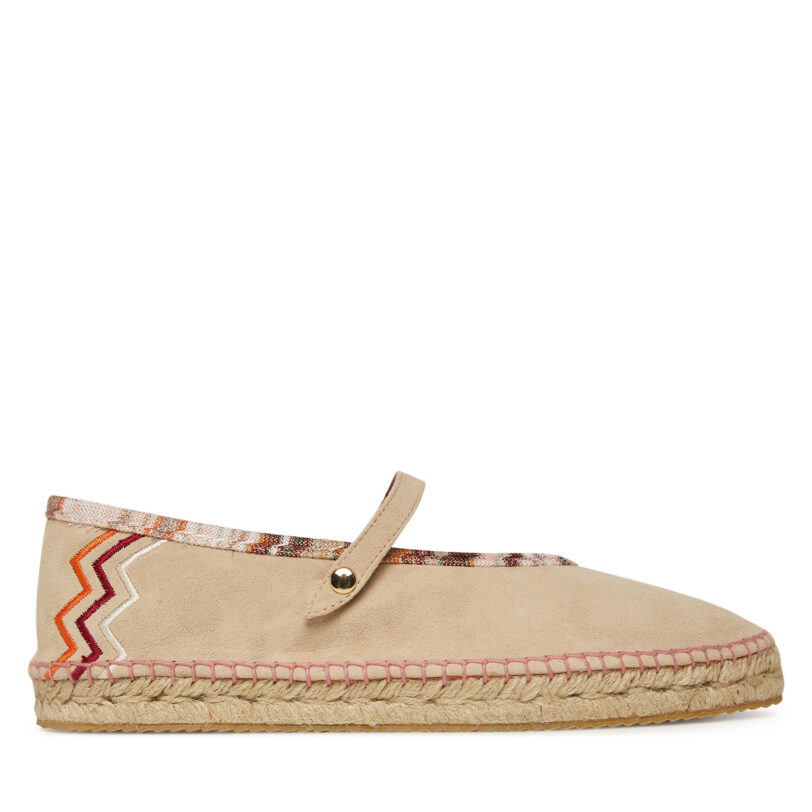 Еспадрили M Missoni Lola MWB012_005 Бежов цвят на ниска цена