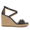 Еспадрили MICHAEL Michael Kors Mandy Wedge 40R5MAMS2L Черен цвят на ниска цена