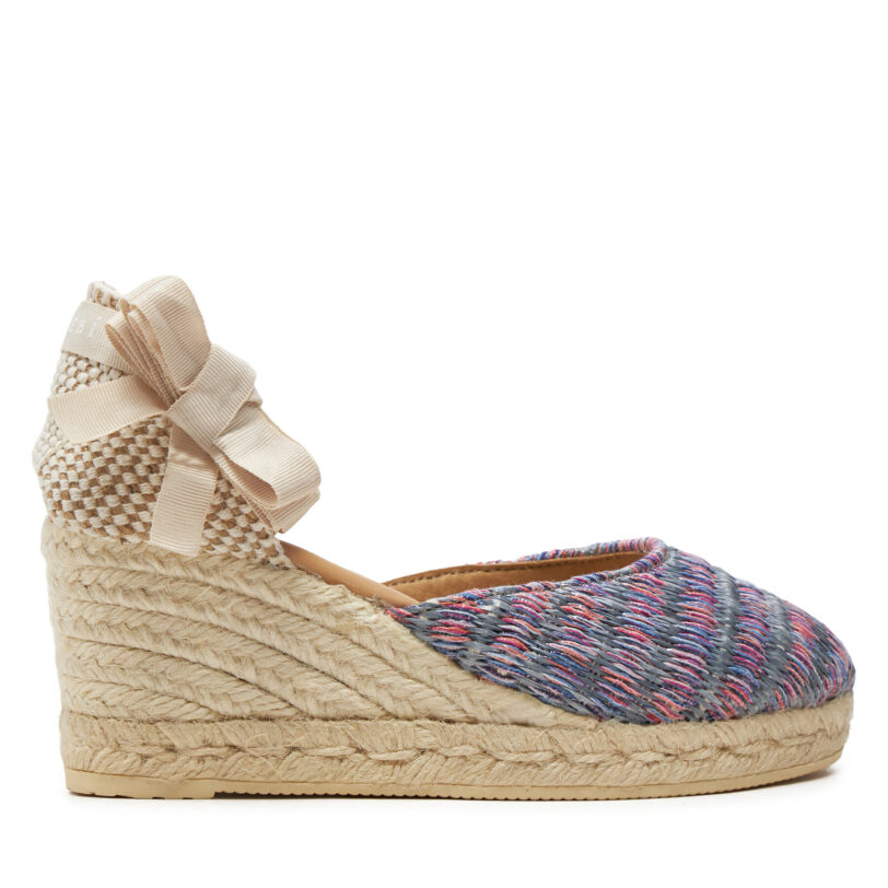 Еспадрили Manebi Acapulco Low Wedge Espadrilles G 0.6 WL Виолетов цвят на ниска цена