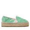 Еспадрили Manebi Cotton Jaquard Double Sole Espadrilles G 4.8 D0 Зелен цвят на ниска цена