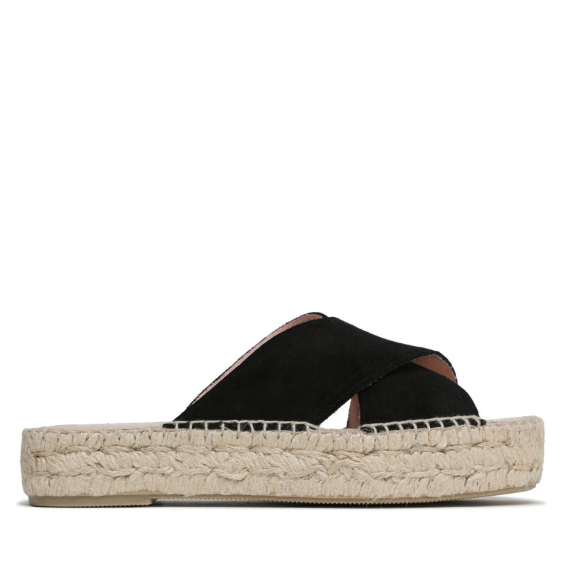 Еспадрили Manebi Double Sole X Bands Sandals K 1.0 DX Черен цвят на ниска цена